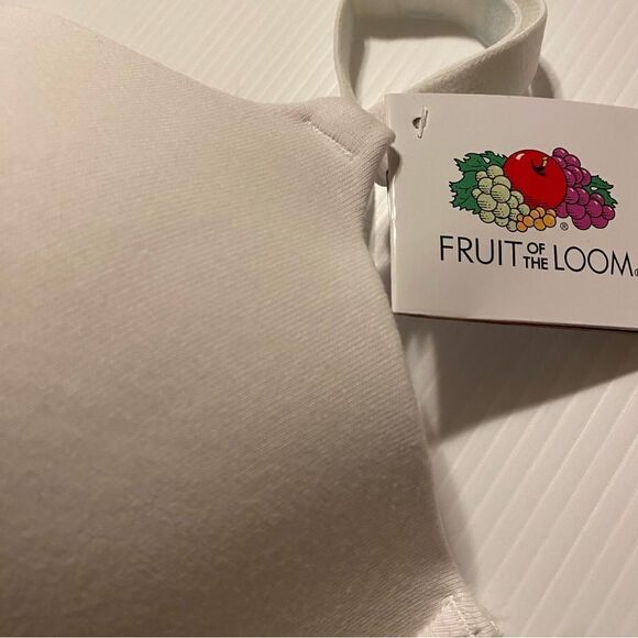 Fruit of the Loom White Cotton Stretch Underwire T-Shirt Bra 38D - Picture 3 of 4